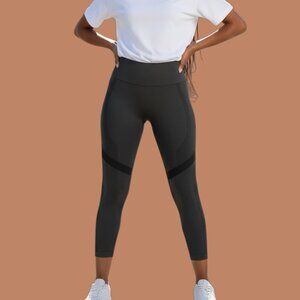 Xersion Black Exercise Stretch Leggings-Size XXL-Straight Leg-3 Inch Waistband